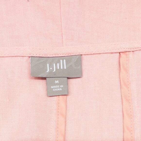 J Jill Linen Flare Sleeveless Maxi Dress Pink Women's Medium - Picture 4 of 5